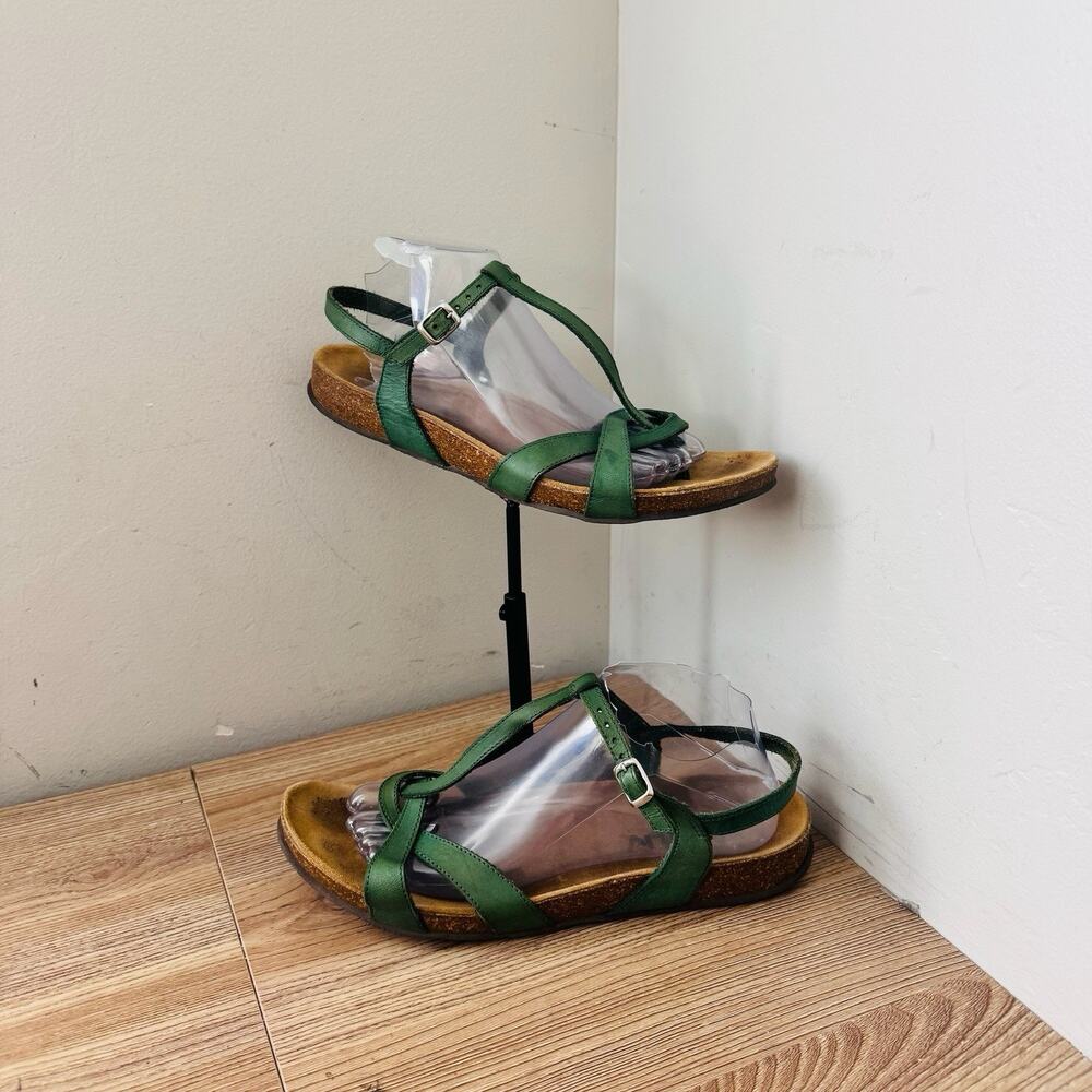 Oxygen Aphrodite Forest Green sandals Women’s Size 10